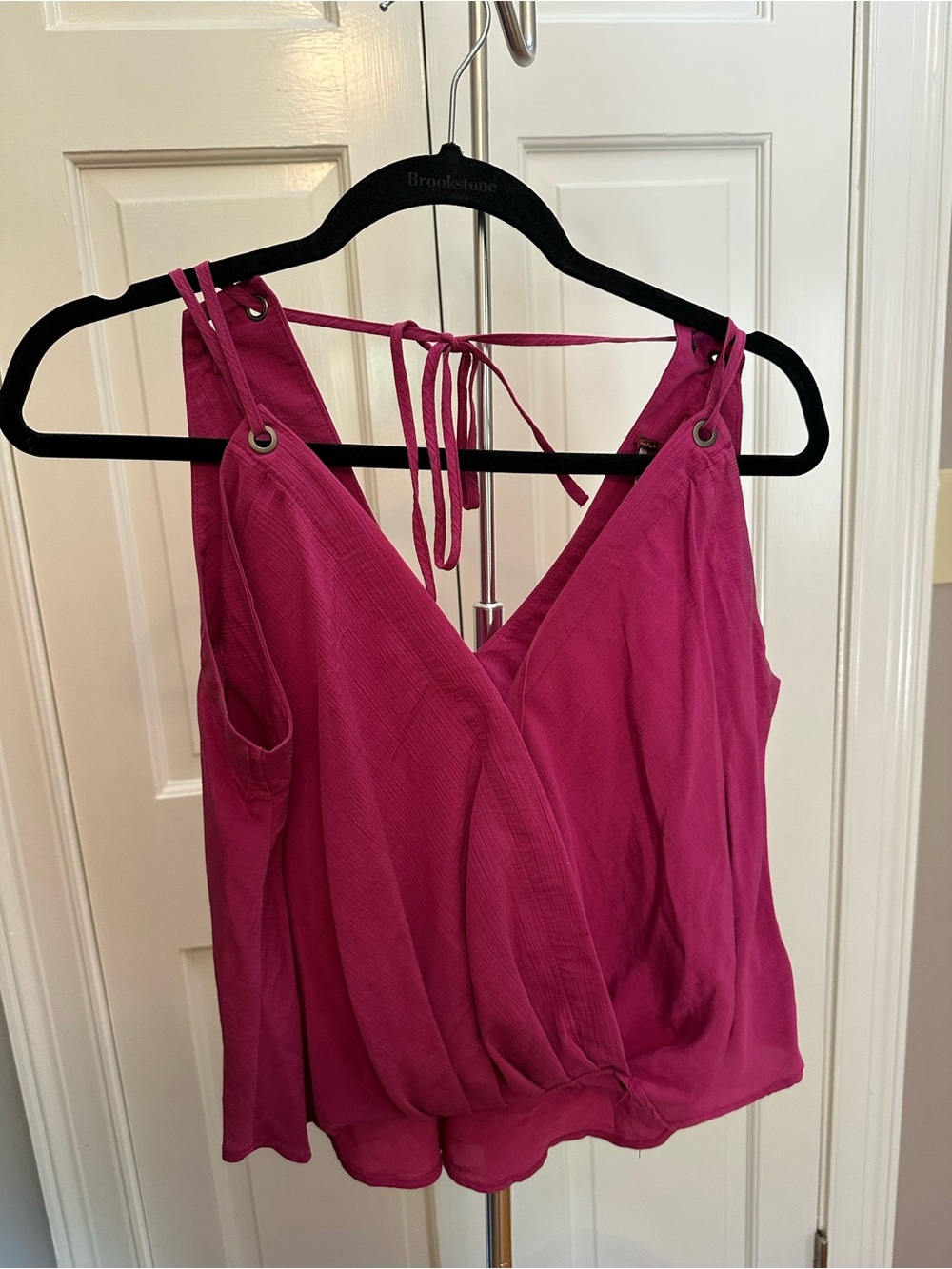 Free People Fuchsia Wrap-Style Camisole